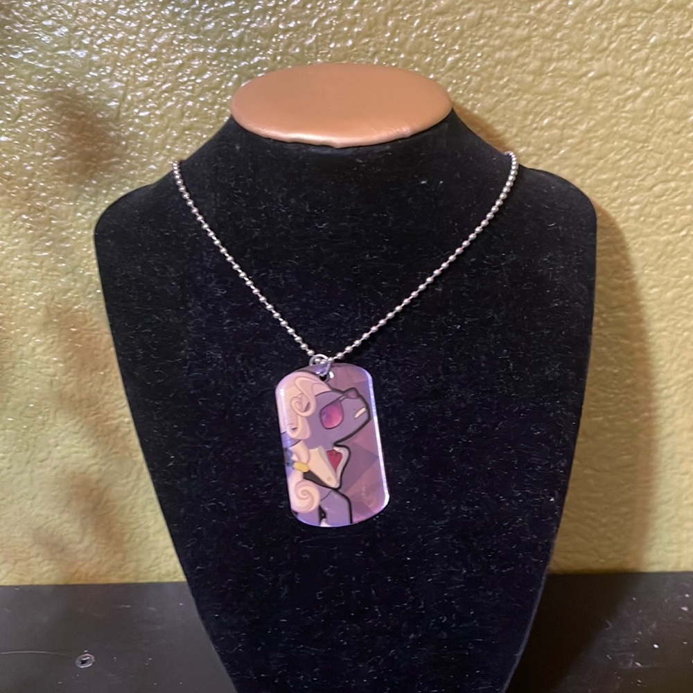My little Pony necklace,silver tone chain